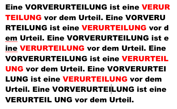 Verurteilung