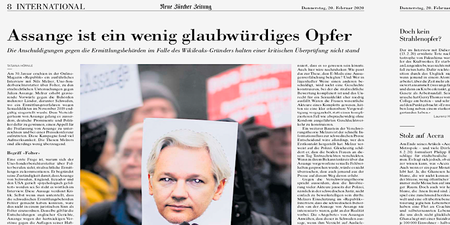 200220_NZZ_Assange_Front