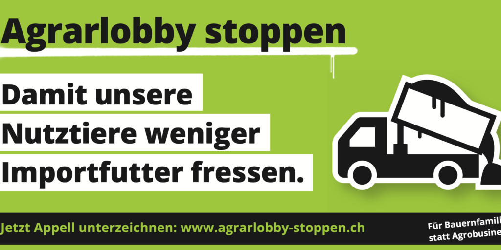 Agrarlobby stoppen Plakat