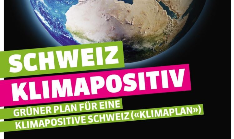 Klimaplan der Grünen Ausschnirtt Titelblatt