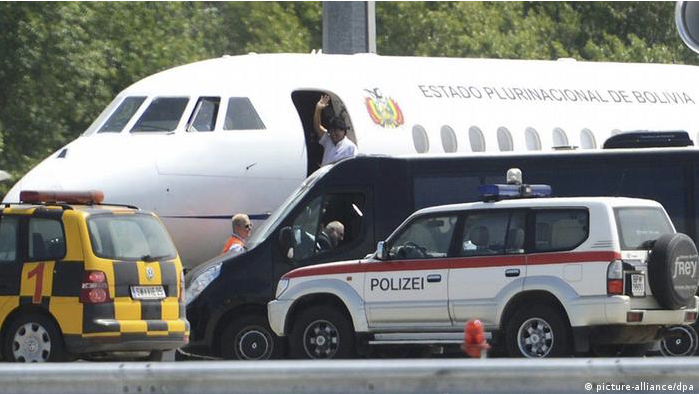 130704 Präsidentenmaschine Wien Bolivien