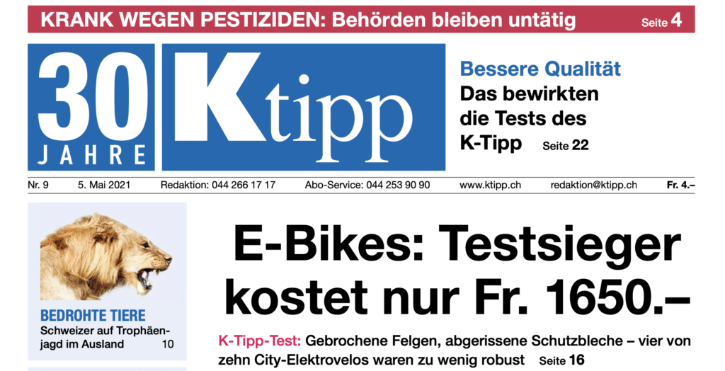 K-Tipp Ausgabe 30 Jahre