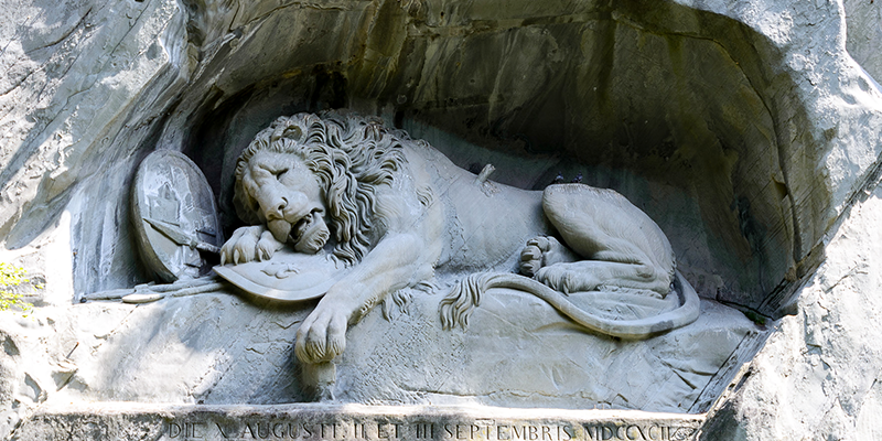 Luzern-Löwendenkmal