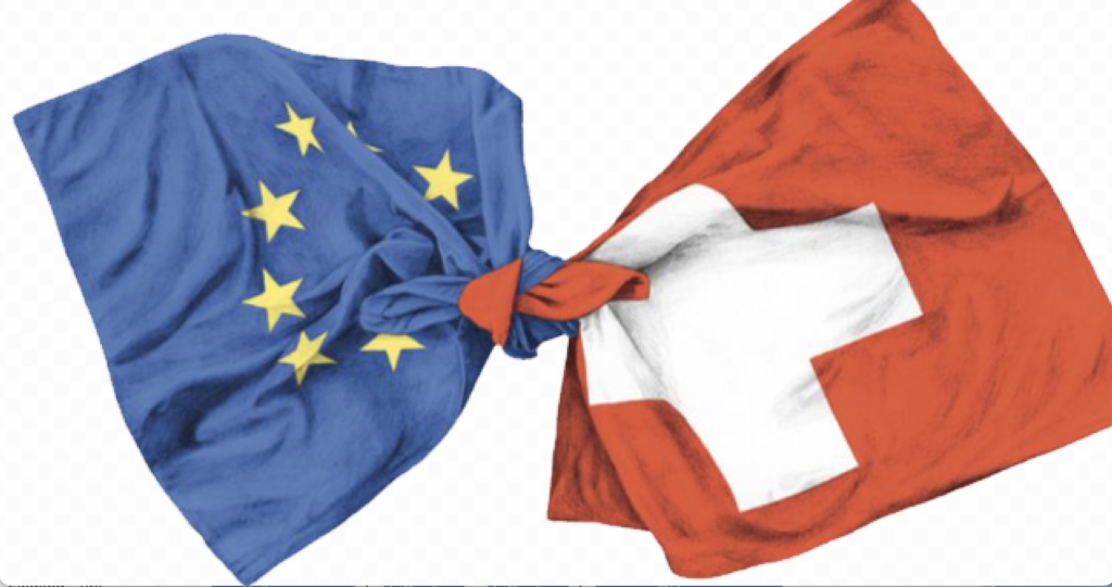 Flaggen SChweiz EU