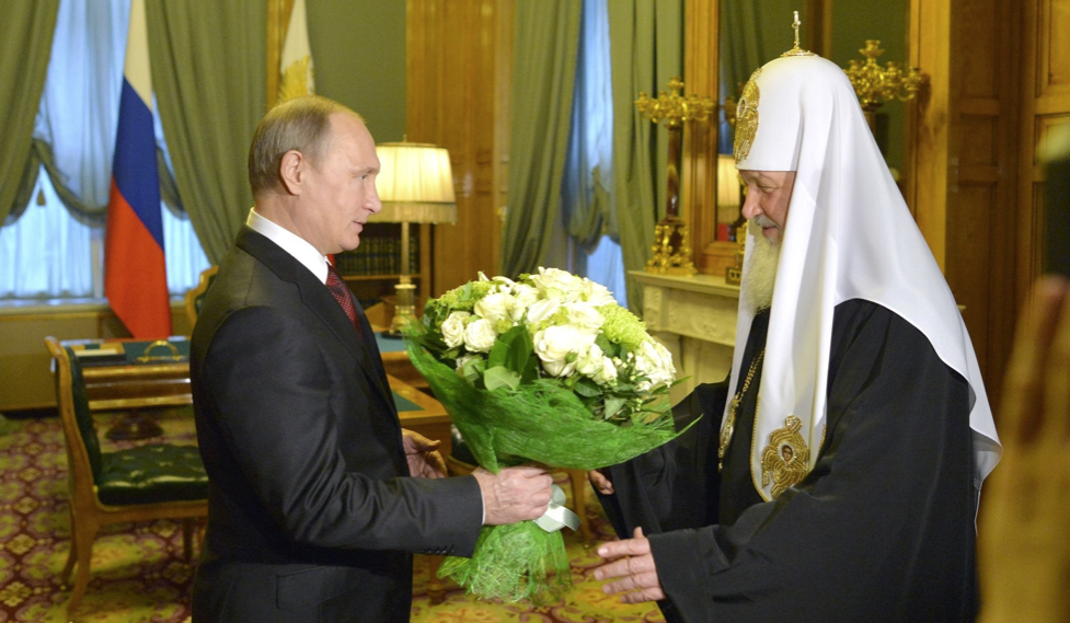 Putin gratuliert Kirill.Kremlin