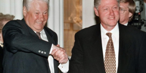 Boris Jelzin und Bill Clinton