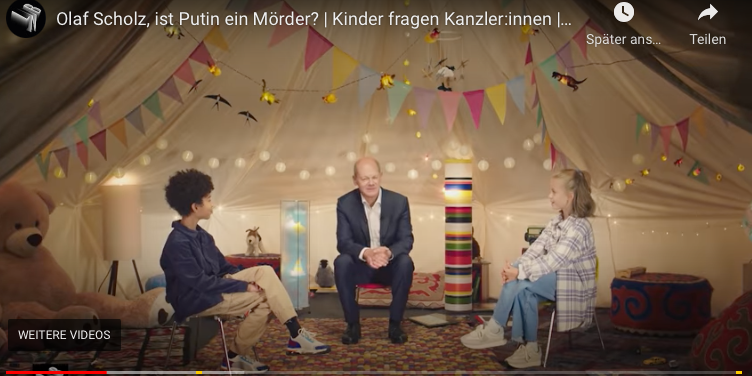 Kinder fragen Olaf Scholz