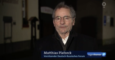 Matthias Platzeck Tagesthemen.17.1.2022