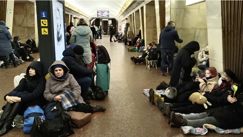 Menschen Schutz U-Bahn-Stationen.RND