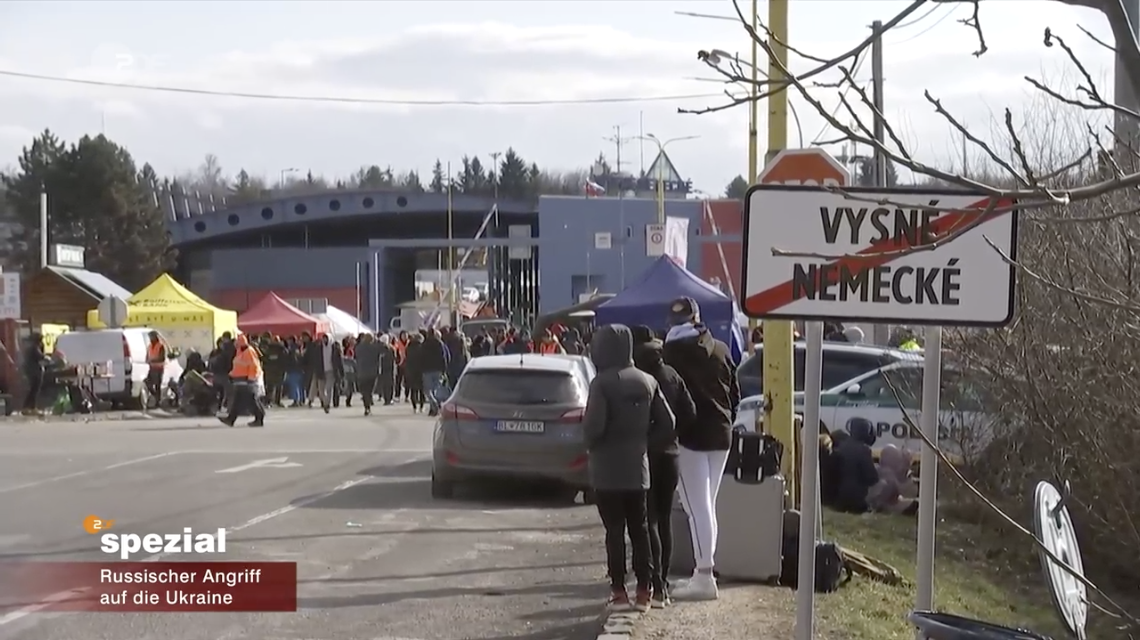 Flüchtlinge Ukraine.Vyšné Nemecké