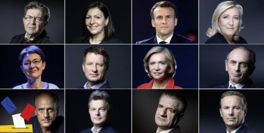 12 Kandidierende Frankreich
