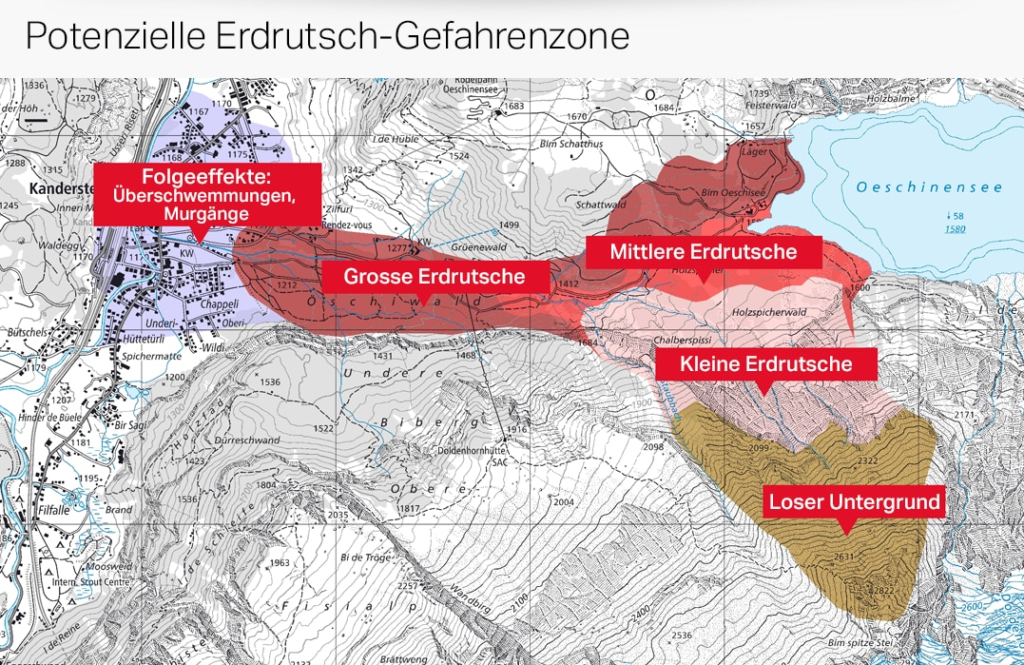 Kandersteg-Gefahrenzone