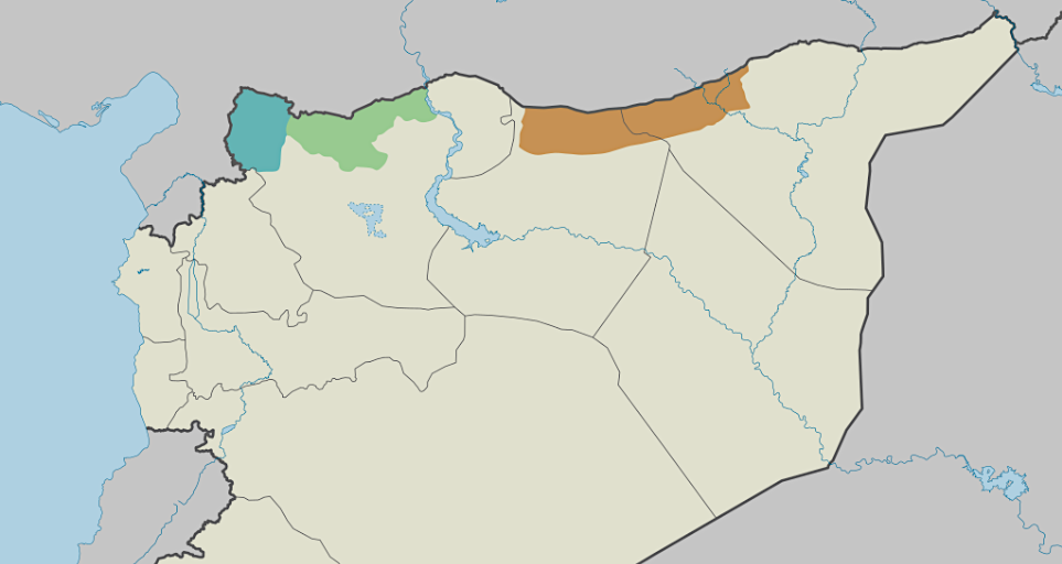 Türkische Annexionen in Nordsyrien.