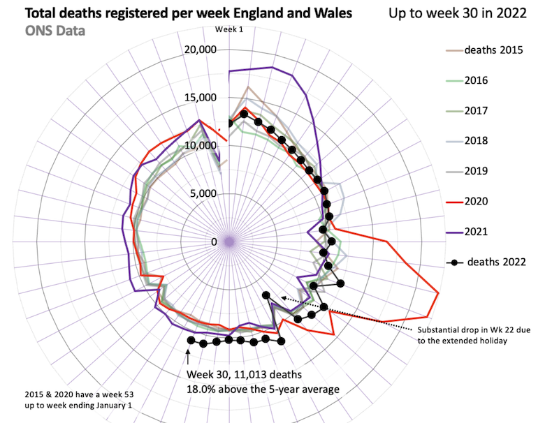 Grafik Todesfälle in England und Wales