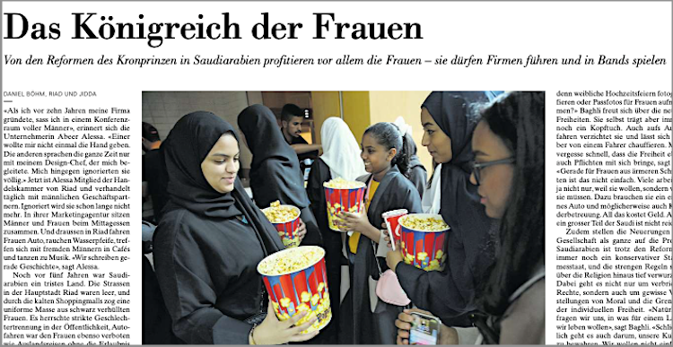 NZZ 5.8.22 Frauen Saudi-Arabien