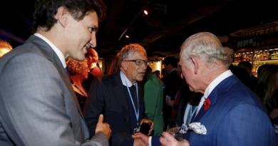 Bill Gates (Mitte), Prinz Charles (rechts) und Kanadas Premier Justin Trudeau. Phil Noble