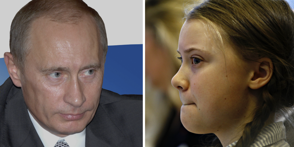 Putin Thunberg