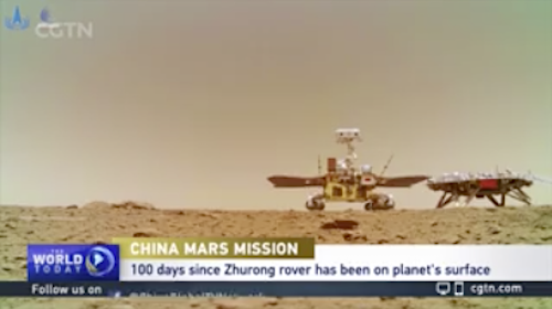 Zhurong auf dem Mars.CGTN