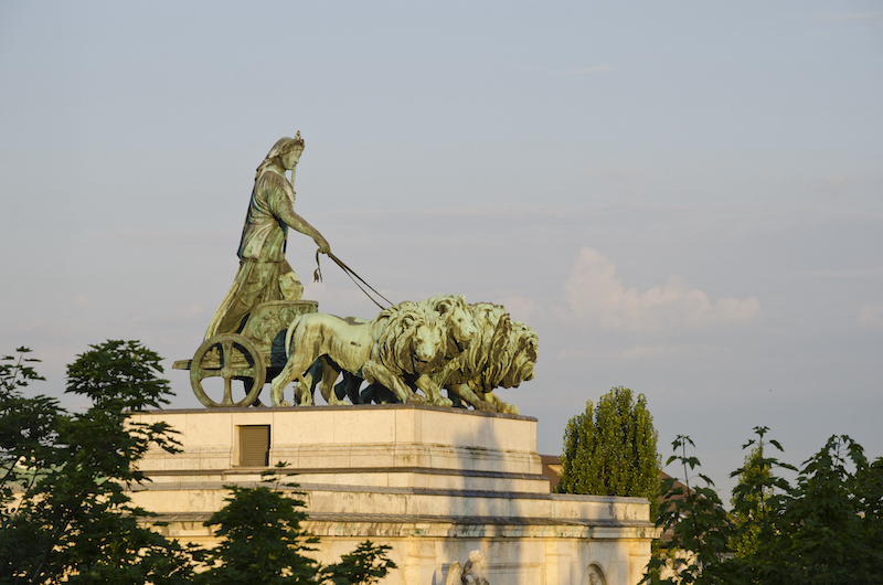 Quadriga auf dem Siegestor in München