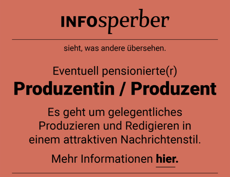 Inserat ProduzentIn