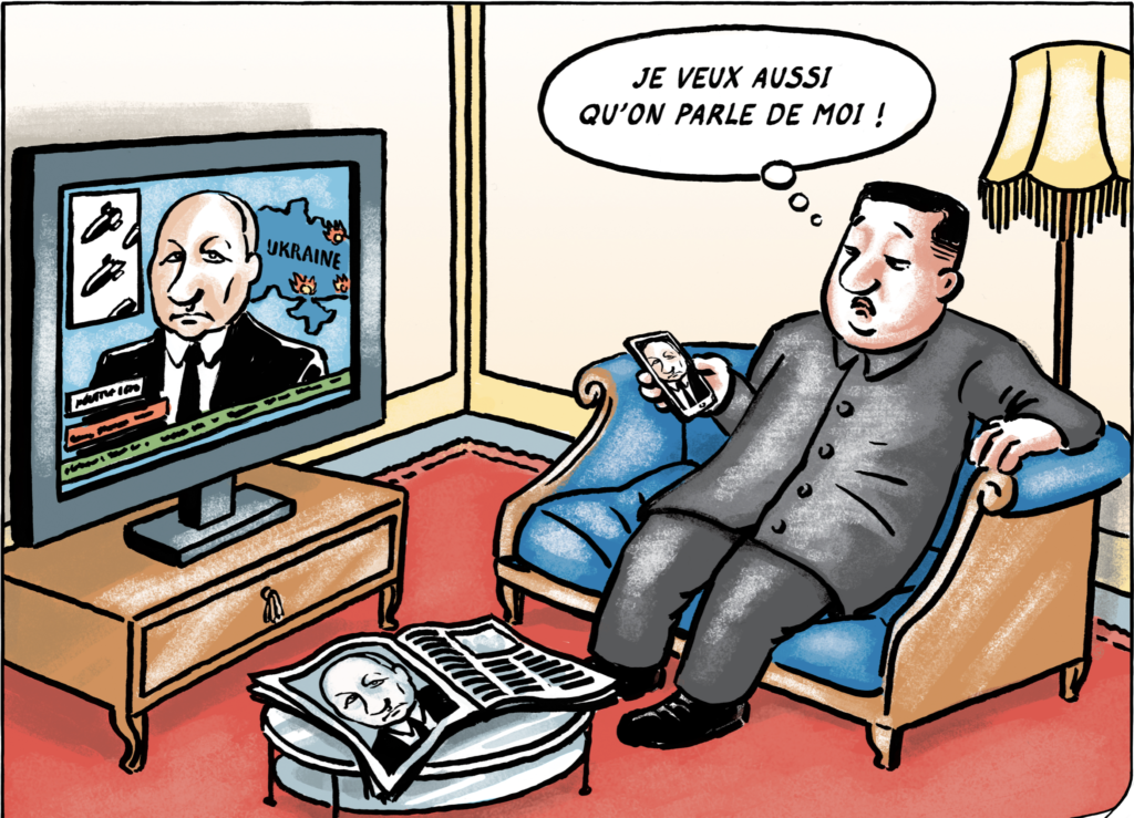 Karikatur Kim Jong-un.24 heures
