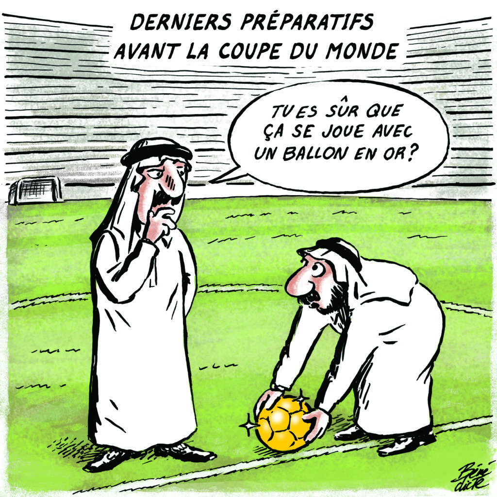 Cartoon Katar WM Bénédicte