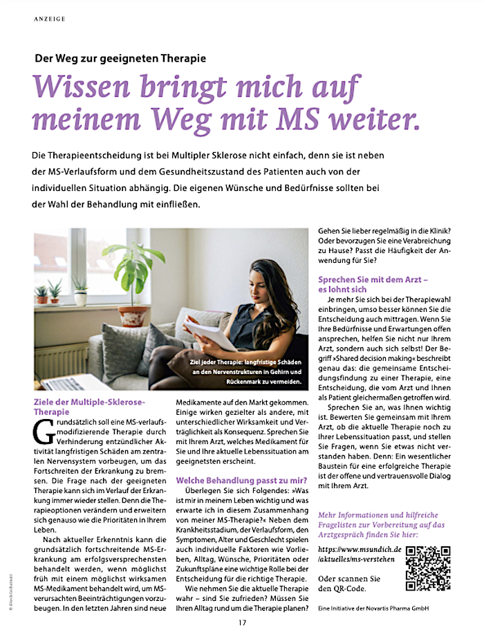 Novartis-Werbung MS 2