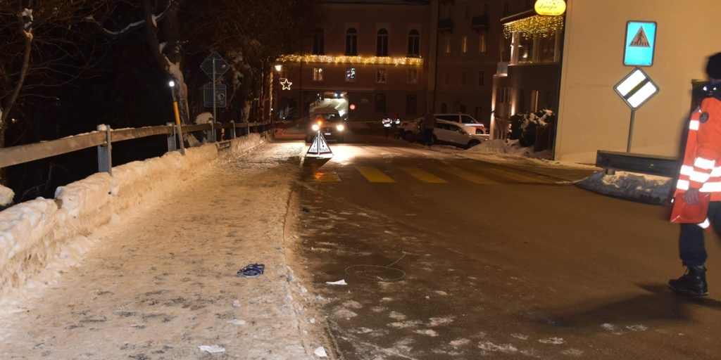 Samedan Fussgängerstreifen Unfall