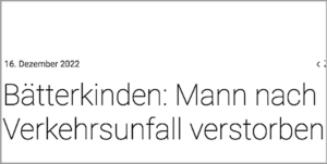 Kantonspolizei Bern Fussgänger Fussgängerstreifen tot Polizeimeldung