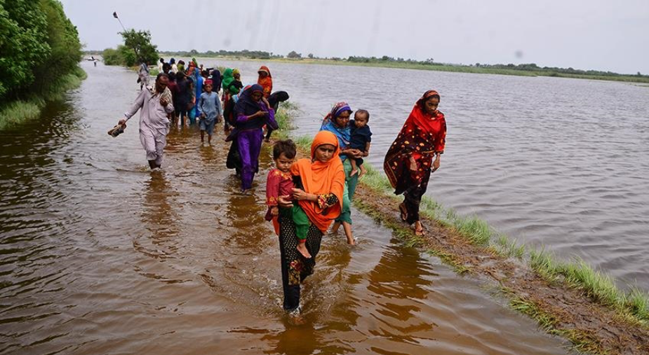 Spätsommer Überschwemmungen Pakistan