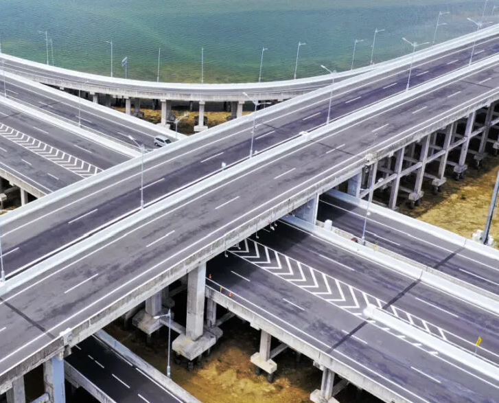 Autobahnkreuz auf Bali.Fertigstellung 2025.TheBaliSun.
