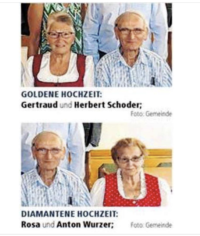 Perlen Lokaljournalismus Goldene Hochzeit