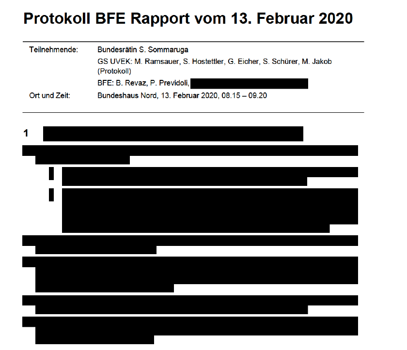 Einsetzung Runder Tisch Wasserkraft