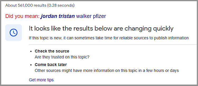 Pfizer Walker Google Abfrage
