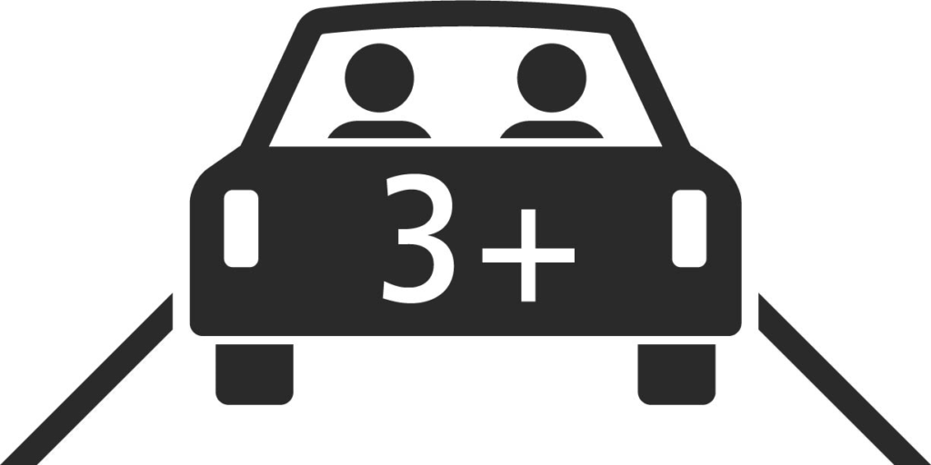 Zusatztafel Mitfahrgemeinschaft Carpooling