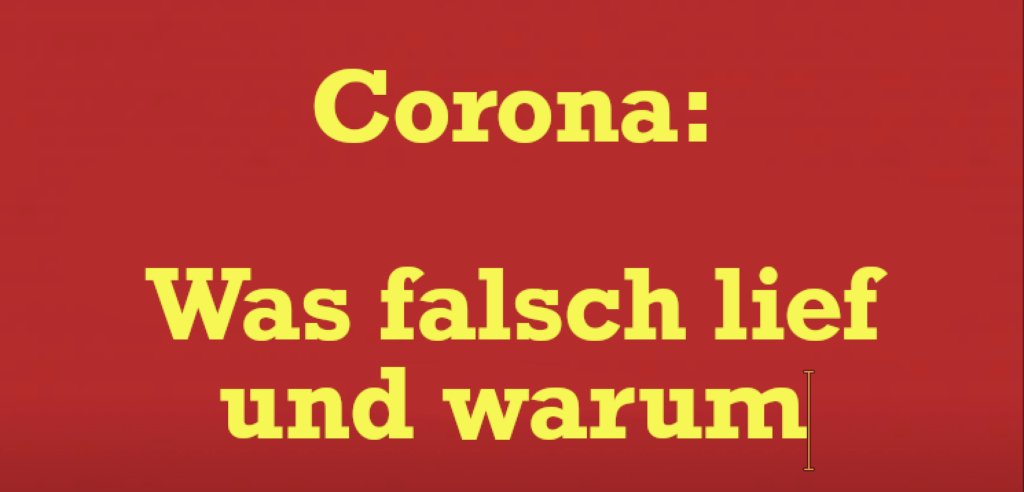 Corona Was falsch lief.is