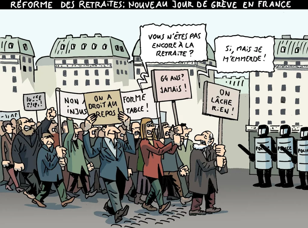 Frankreich Rentenalter Senkung Demonstration