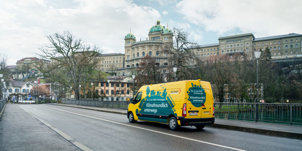 Elektro-Lieferwagen Post Bern