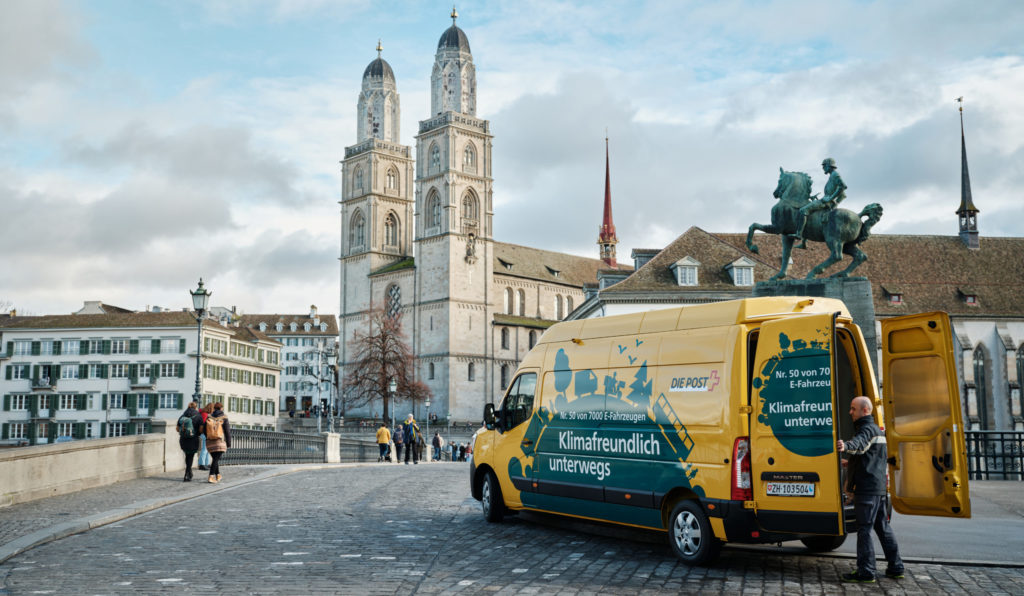 Elektro-Lieferwagen Post Zürich