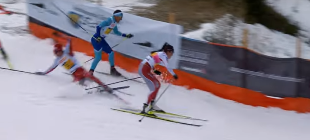Sturz am Engadin-Skimarathon 2023