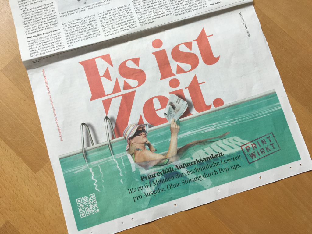 Schweizer Medien Werbung