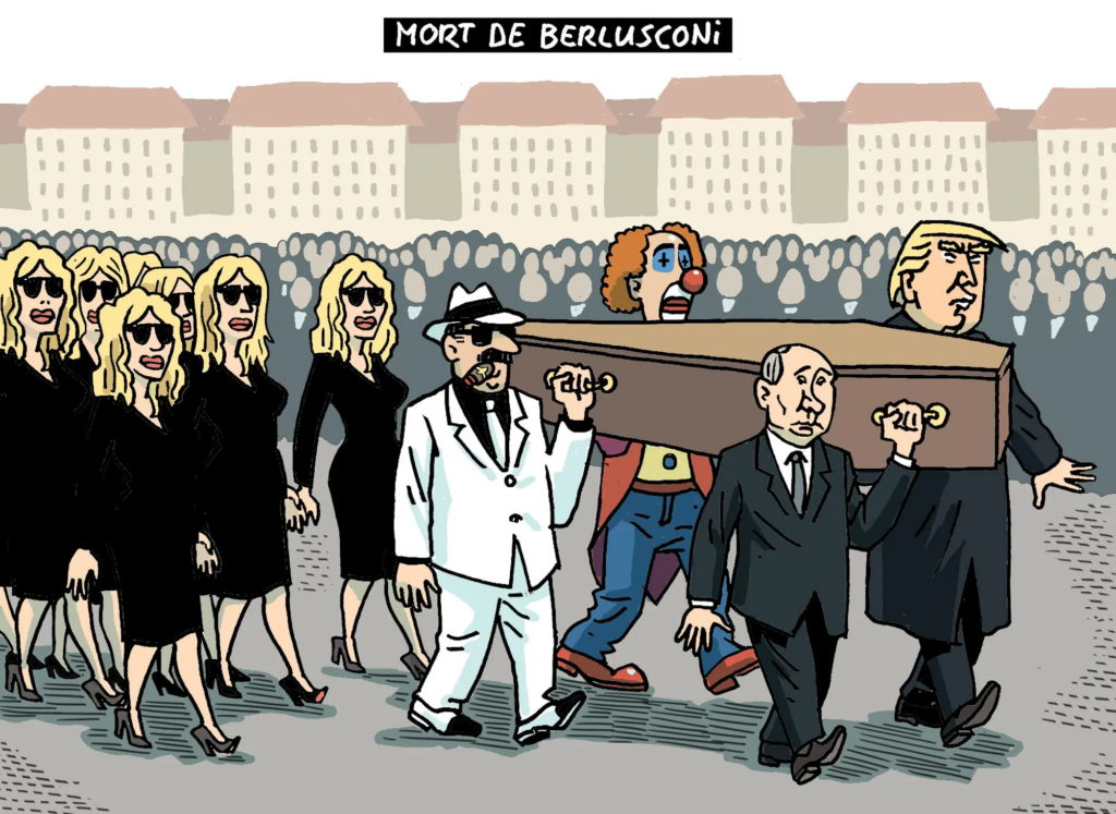 Berlusconis Begräbnis Herrmann Tribune de Genève