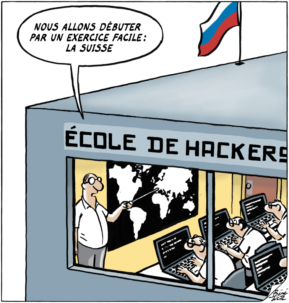 Hacker-Schule Cartoon Bénédicte