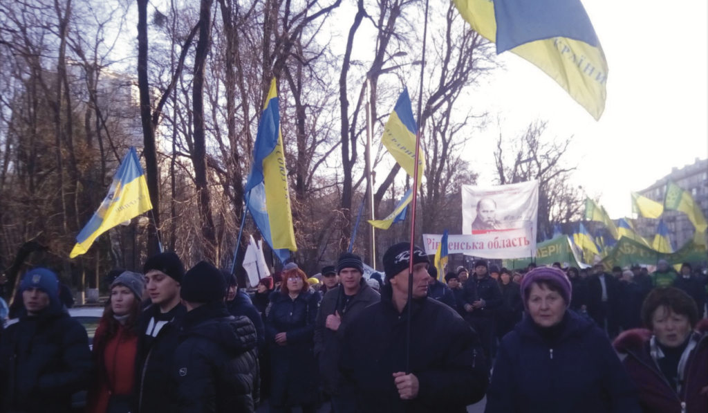 Bauernprotest gegen die Landreform im Jahr 2020.Oleksiy Frayer