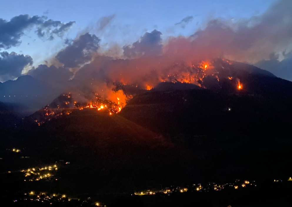 Berghang am Abend des 17. Juli.Userinput