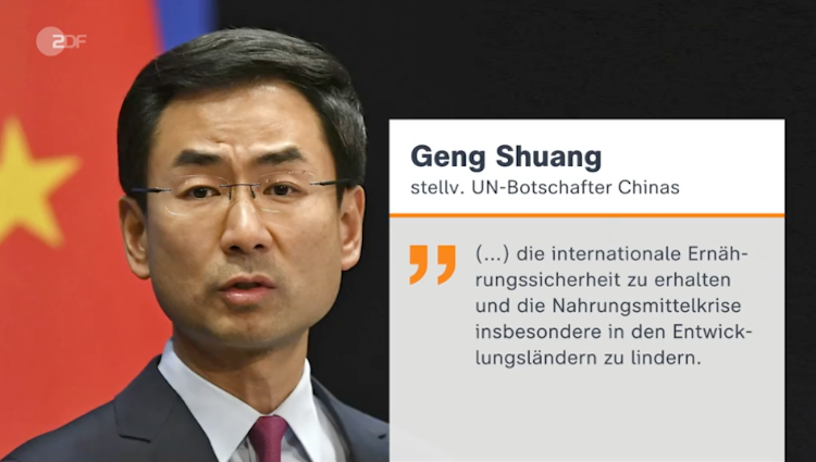 Geng Shuang im UN-Sicherheitsrat