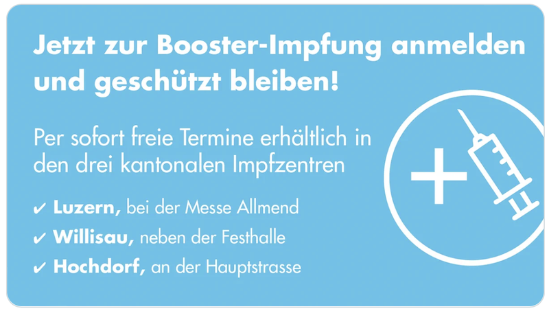 Aufruf zur Boosterimpfung