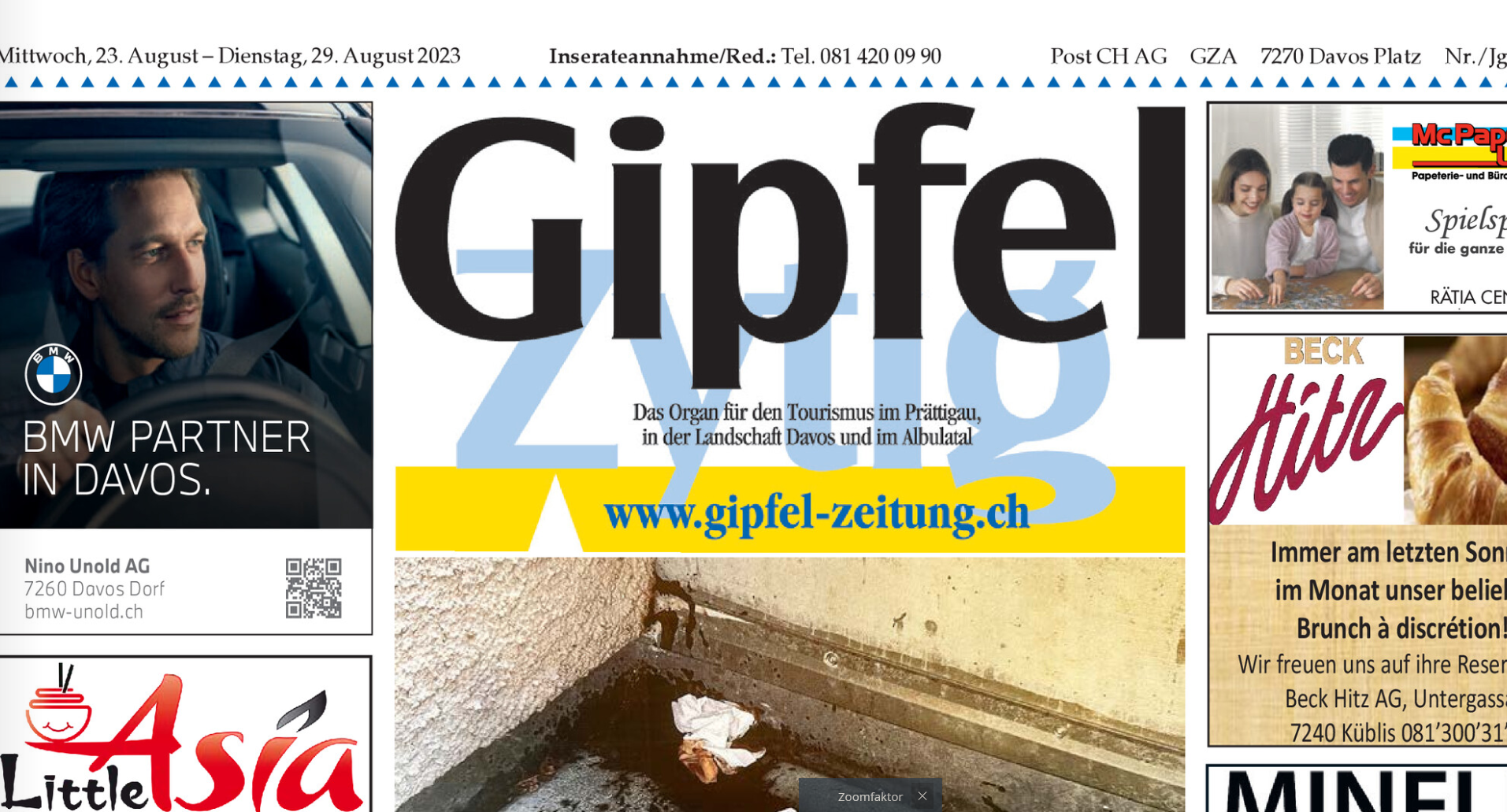 Front Gipfel-Zytig Davos