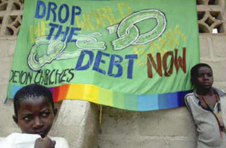 Forderung nach einem Schuldenerlass in Afrika.UN