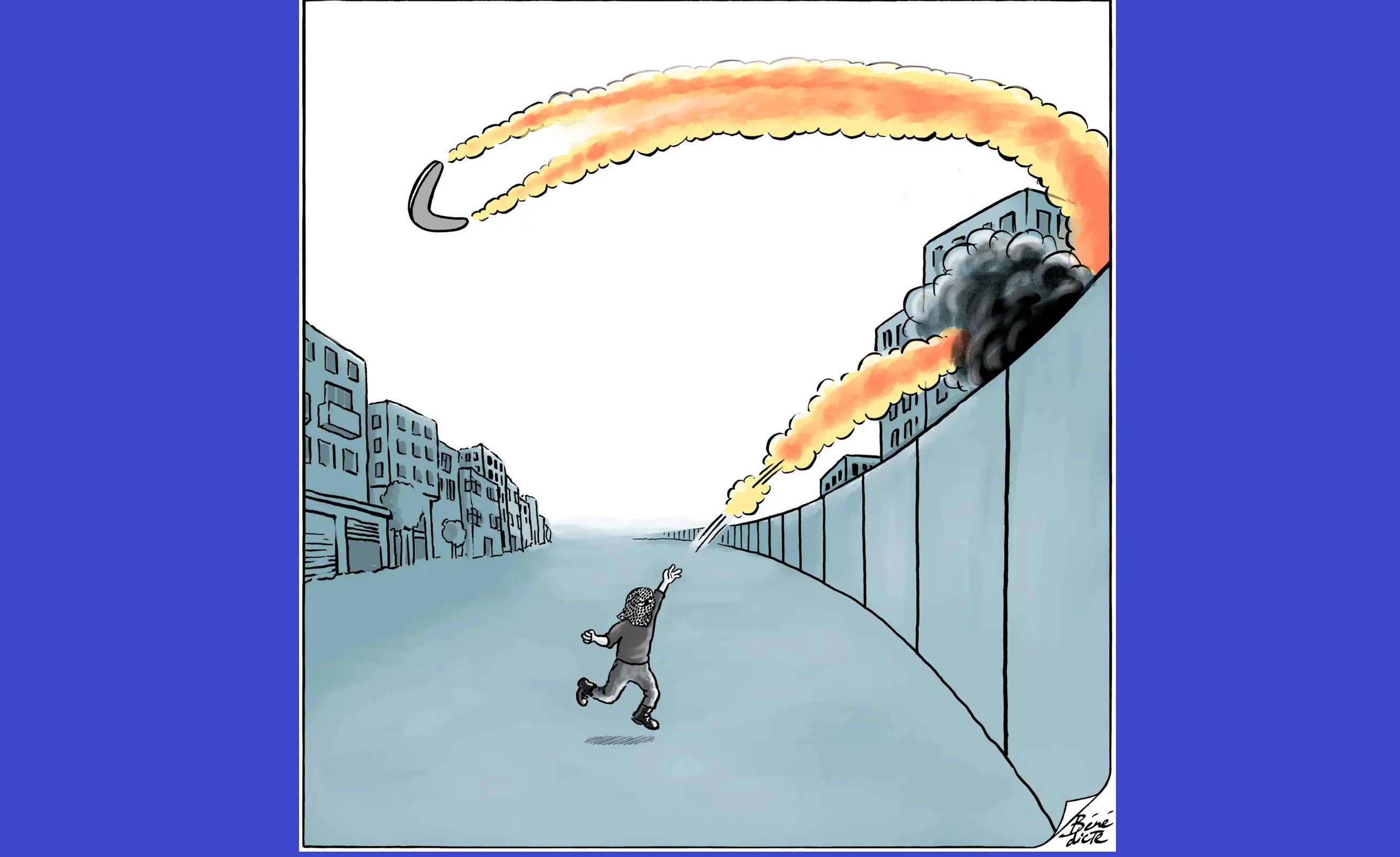 Bénédicte Cartoon Hamas IsraelUnbenannt